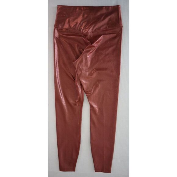 Nike Women's Sz XS Red Metallic Nike One Icon Clash 7/8 Tight Fit Leggings $85 - Picture 2 of 11